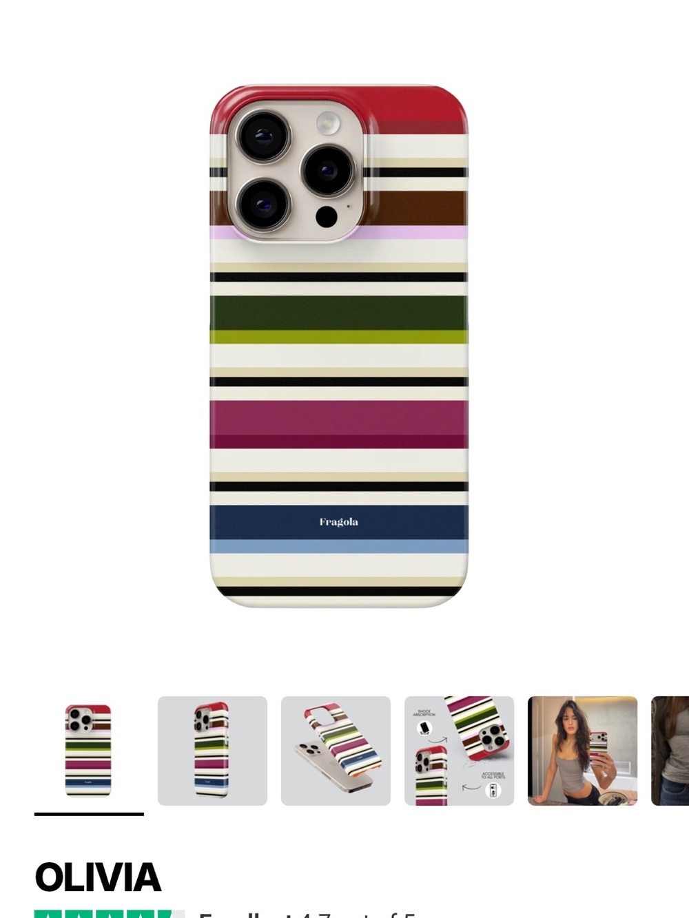 Fragola IPhone 16 pro Striped Multicolor iPhone Case